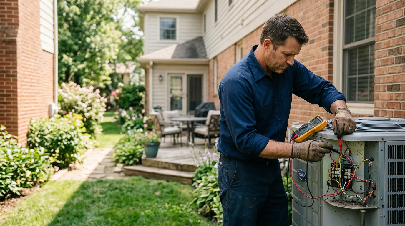 HVAC technician working near Derry, NH